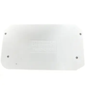 Produktfoto 1 von Phoenix Contact Typ D-ZFK 6 Abschlussplatte grau