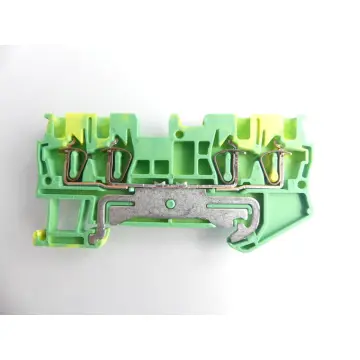 Produktfoto 1 von Phoenix Contact Typ ST 1,5-QUATTRO-PE 1,5mm² Reihenklemme grün/gelb VPE: 5 St.