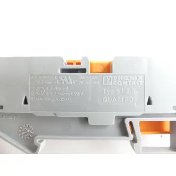 Produktfoto 1 von Phoenix Contact TYP ST 2.5-QUATTRO Durchgangsklemme + Abschlusspl. VPE: 10St.