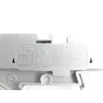 Produktfoto 1 von Phoenix Contact Typ ST 2,5-QUATTRO Durchgangsklemme grau VPE: 10 Stück
