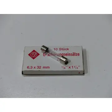 Püschel 201 000 G-Sicherungseinsätze flink 1.5 A 6.3x32 mm VPE = 10 Stück > ungebraucht! <