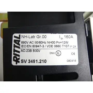 Produktfoto 1 von Rittal SV 3491.210 NH-Lasttrenner