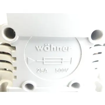 Wöhner Einbau-Sicherungssockel 25A 500V~ 1-polig mit Sicherung