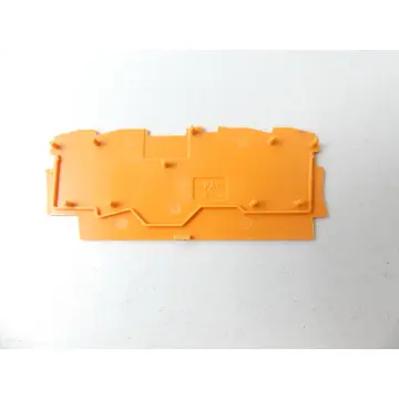 Produktfoto 1 von Wago 2002 Abschlussplatte orange VPE 2 Stück