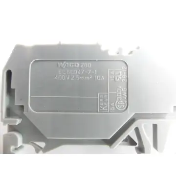 Produktfoto 1 von Wago 280-915/281-410 400V~ 2,5mm² 2-Leiter-Klemme grau