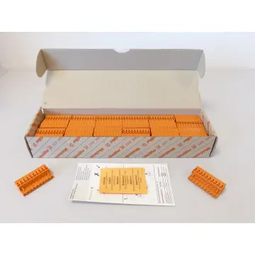 Produktfoto 1 von Weidmüller Leiterplattensteckverbinder BLZF 5.08 10 SN OR. VPE 50stk ungebr.