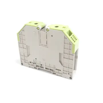Produktfoto 1 von Weidmüller WDU 70 Durchgangs-Reihenklemme dunkelbeige / grün
