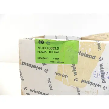 Produktfoto 1 von Wieland KL.ADA. BU.6WL Buchsen-Einsatz 70.000.0653.0 > ungebraucht! <