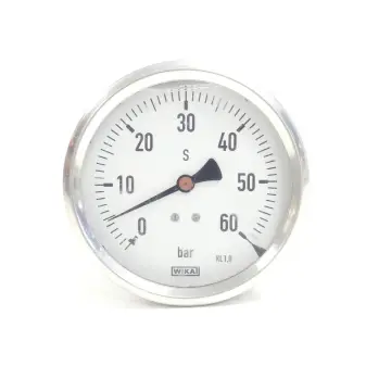 Produktfoto 1 von Wika KL.1.0 Monometer mit Glycerinfüllung 0 - 60 bar