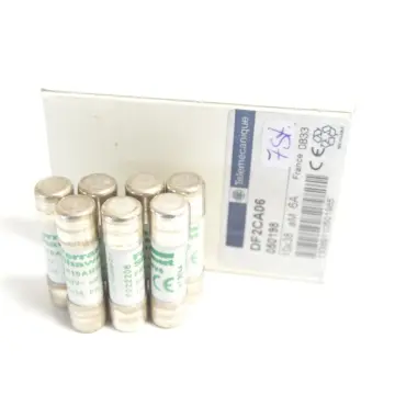 Produktfoto 1 von Telemecanique DF2CA06 Sicherung 10x38 6A 500V~ VPE 7 Stück ungebraucht