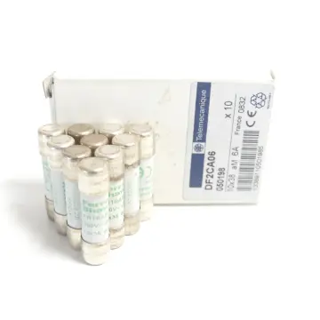 Produktfoto 1 von Telemecanique DF2CA06 Sicherung 10x38 6A 500V~ VPE 10 Stück ungebraucht
