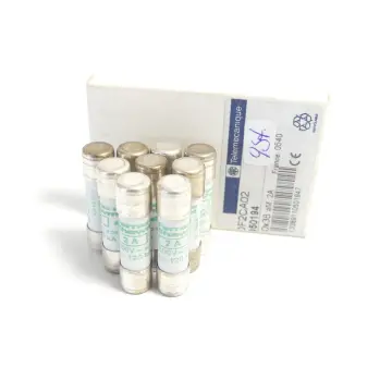 Produktfoto 1 von Telemecanique DF2CA02 Sicherung 10x38 2A 500V~ VPE 9 Stück ungebraucht