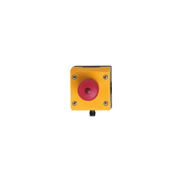 AC010S: NOT-HALT-Taster beleuchtet mit integrierter AS-i Anschaltung; 93,5 x 72