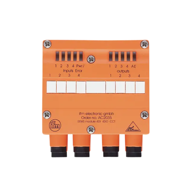 Produktfoto 1 von AC2035: AS-i Eingangs-/Ausgangsmodul; 102 x 91 x 71 mm; EEMS/Module/4DI/4DO/T/CC