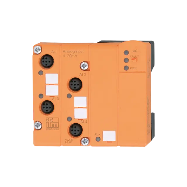 Produktfoto 1 von AC2516: AS-i Eingangsmodul; 83 x 90 x 44 mm; ClassicLine90 4AI (C) M12 IP67; Ste