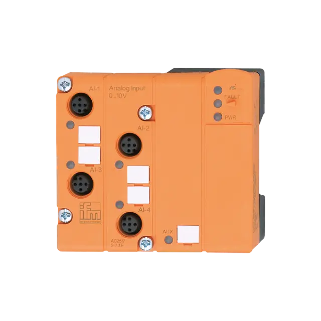 Produktfoto 1 von AC2517: AS-i Eingangsmodul; 83 x 90 x 44 mm; ClassicLine90 4AI (V) M12 IP67; Ste