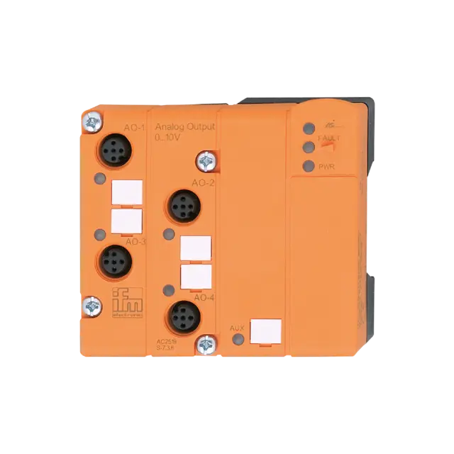 Produktfoto 1 von AC2519: AS-i Ausgangsmodul; 83 x 90 x 44 mm; ClassicLine90 4AO (V) M12 IP67; Ste