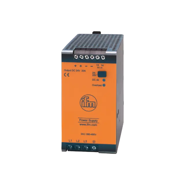 Produktfoto 1 von DN4034: Schaltnetzteil 24 V DC; 20 A; Eingangsspannung AC 380...480 V; 124 x 65