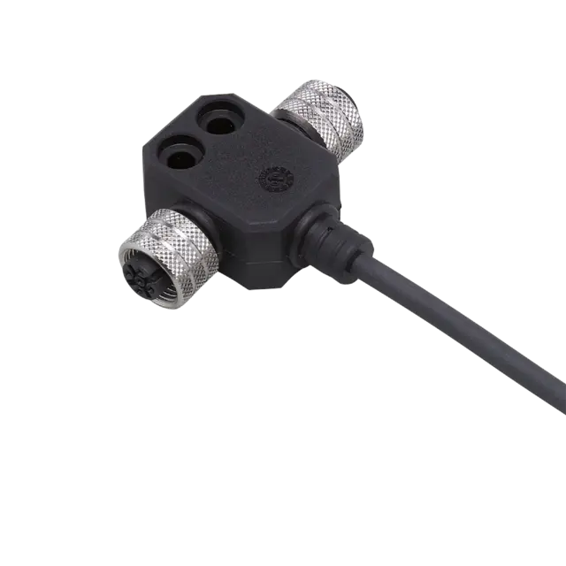 Produktfoto 1 von E10437: Zentralverteiler; M12; 2; 5 m; PUR; IP 67; Silikonfrei ja; Halogenfrei j