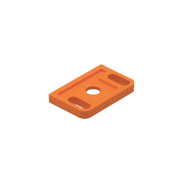 Produktfoto 1 von E10585: Distanzplatte für induktive Sensoren; 5 x 40 x 26 mm