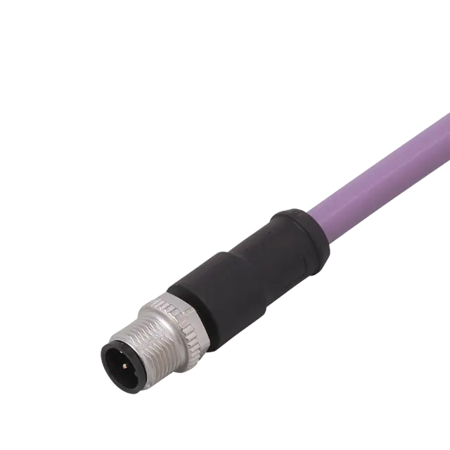Produktfoto 1 von E11599: Anschlusskabel mit Stecker; Betriebsspannung < 30 V AC; 5 m; PUR; IP 68;