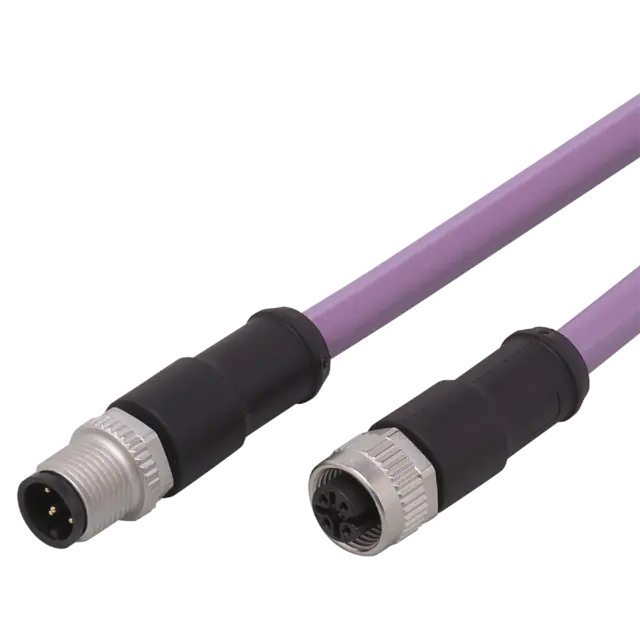 Produktfoto 1 von E11593: Verbindungskabel; Betriebsspannung < 30 V AC; 2 m; PUR; IP 68; Halogenfr