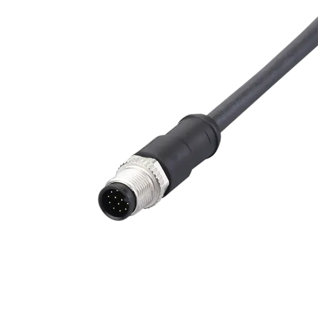 Produktfoto 1 von E12455: Anschlusskabel mit Stecker; Betriebsspannung < 50 V AC; 5 m; PUR; IP 68;