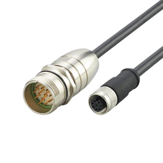 Produktfoto 1 von E12460: Verbindungskabel; Betriebsspannung < 30 V AC; 0,3 m; PUR; IP 67; Vergold