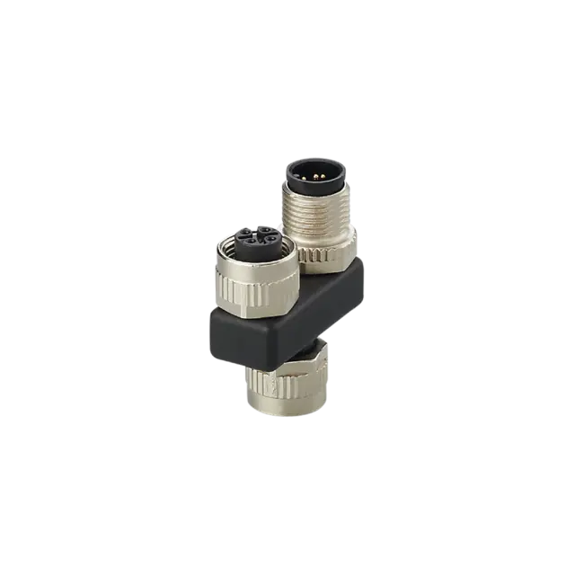 Produktfoto 1 von E12481: Y-Verteiler; M12; Gehäusewerkstoffe Gehäuse: PUR; IP 67; Silikonfrei ja;