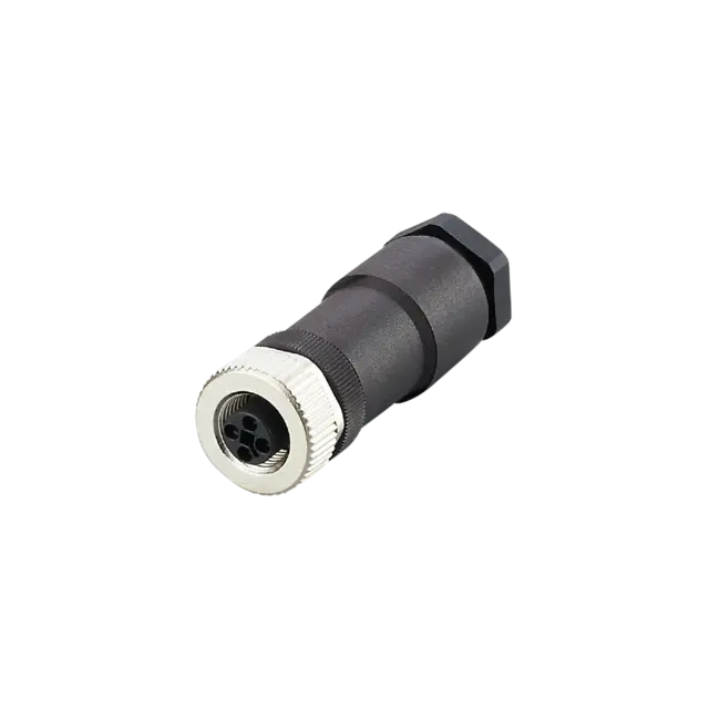 Produktfoto 1 von E12499: Konfektionierbare Buchse; Powerkabel, T-codiert; IP 67; Silikonfrei ja;