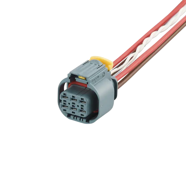 Produktfoto 1 von E12565: Anschlusskabel mit AMP-Steckverbindung; 2 m; PVC; IP 67;  (Gegenstecker