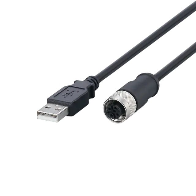 Produktfoto 1 von E12689: USB-Adapterkabel; 1 m; PUR; Vergoldete Kontakte ja