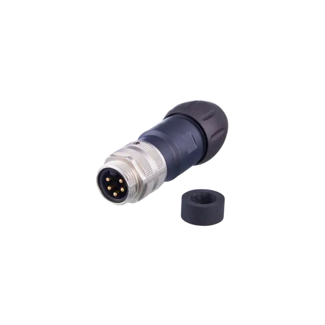 Produktfoto 1 von E12776: Konfektionierbarer Stecker; Betriebsspannung < 400 V AC; IP 67; Vergolde