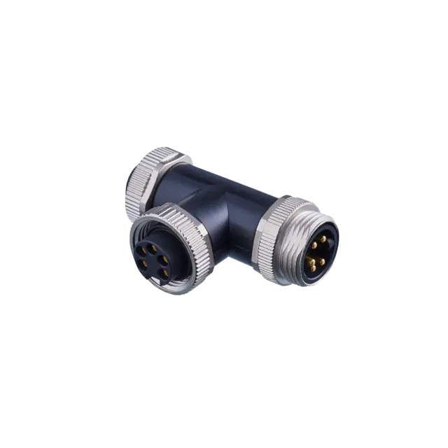 Produktfoto 1 von E12778: T-Verteiler; Betriebsspannung < 400 V AC; IP 68; Vergoldete Kontakte ja