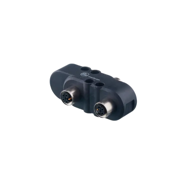 Produktfoto 1 von E12789: H-Verteiler; Gehäusewerkstoffe Gehäuse: PBT schwarz; IP 65; Vergoldete K