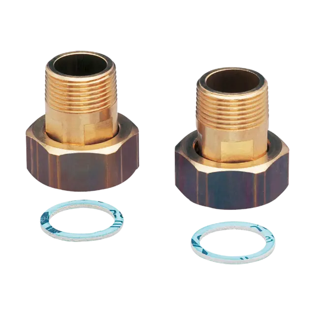 Produktfoto 1 von E40153: Einbauadapter für Strömungssensoren; Sensorikanschluss G 1; Prozessansch