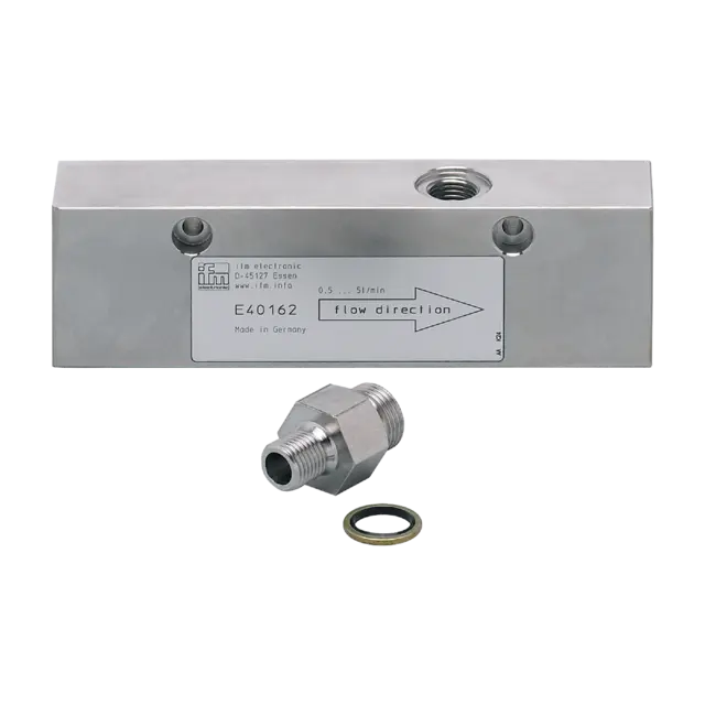 Produktfoto 1 von E40162: Prozessadapter für kleine Durchflussmengen; Sensorikanschluss M18 x 1,5;
