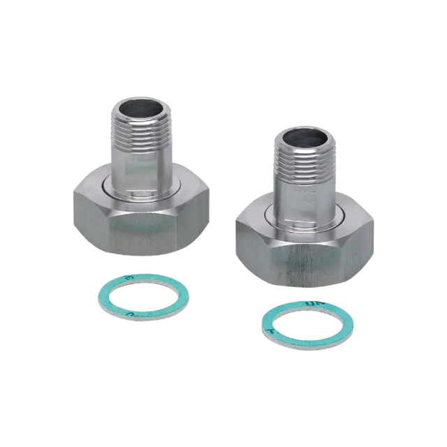Produktfoto 1 von E40179: Einbauadapter für Strömungssensoren; Sensorikanschluss G 1; Prozessansch