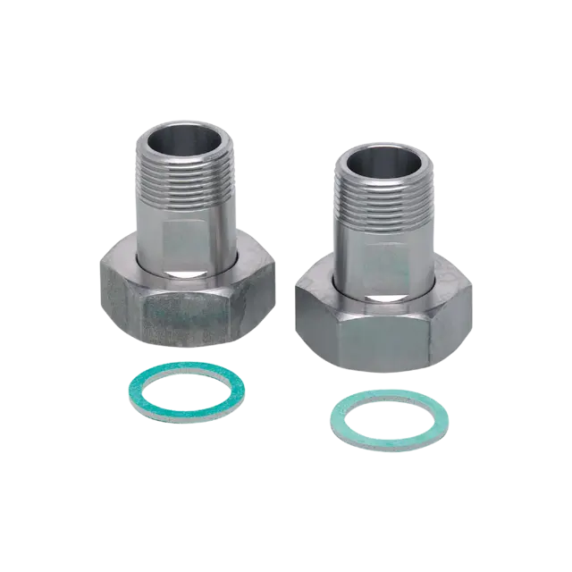 Produktfoto 1 von E40180: Einbauadapter für Strömungssensoren; Sensorikanschluss G 1; Prozessansch