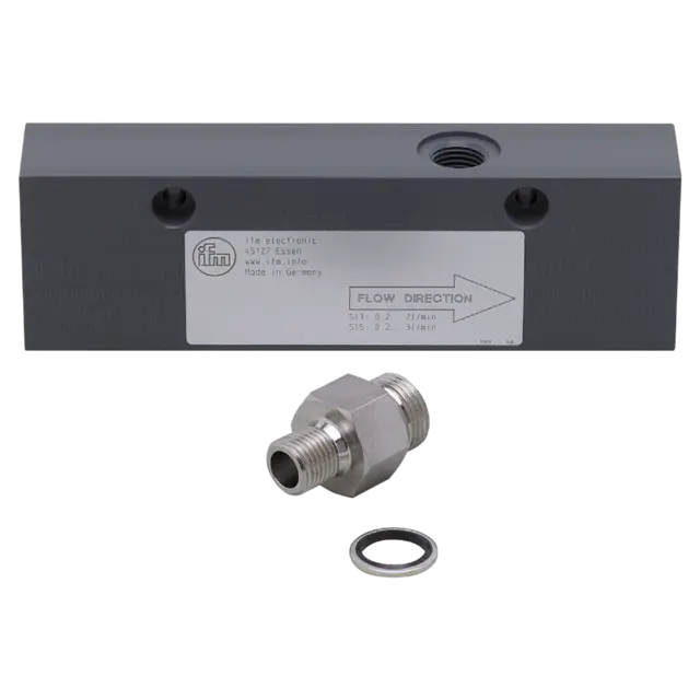 Produktfoto 1 von E40182: Prozessadapter für kleine Durchflussmengen; Sensorikanschluss M18 x 1,5;
