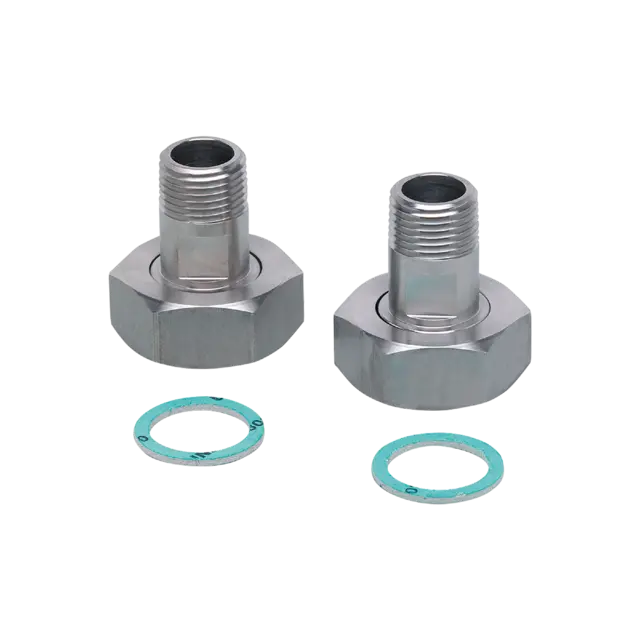 Produktfoto 1 von E40192: Einbauadapter für Strömungssensoren; Sensorikanschluss G 1; Prozessansch