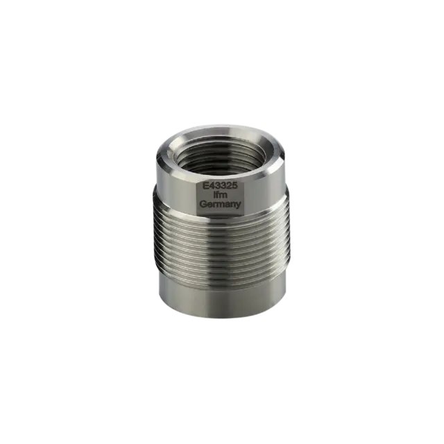 Produktfoto 1 von E43325: Einschraubadapter für Prozesssensoren; M30 mm; Sensorikanschluss G 1/2 D