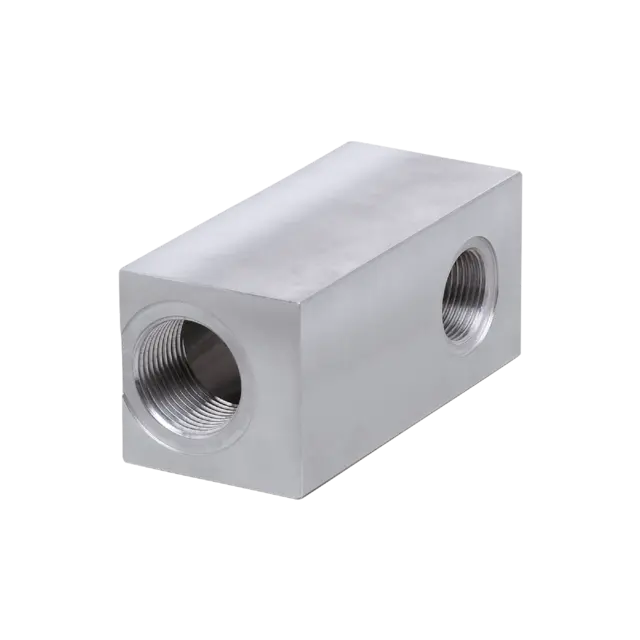 Produktfoto 1 von E43400: Prozessadapterblock; Sensorikanschluss G 3/4; Aluminium