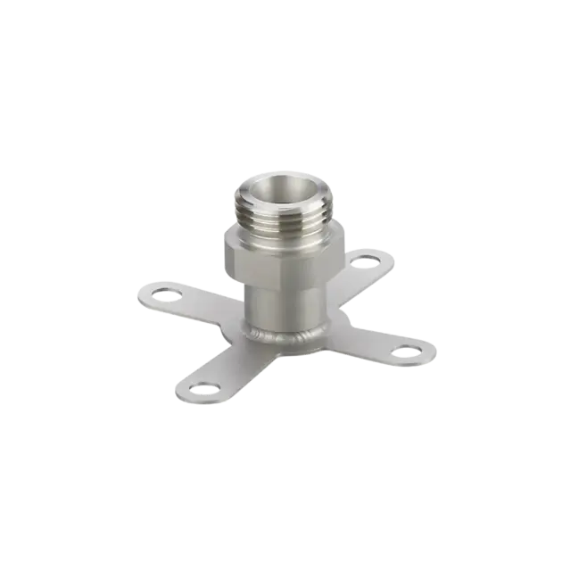 Produktfoto 1 von E43908: Einbauadapter für Strömungssensoren; Sensorikanschluss M18 x 1,5; 1.4404