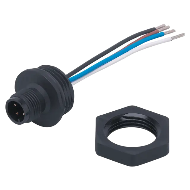 Produktfoto 1 von E7006S: Einbaustecker; 0,07 m; PVC; Gehäusewerkstoffe PA; IP 67