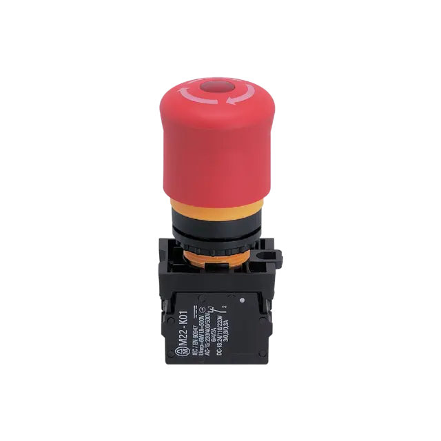 Produktfoto 1 von E7007S: Not-Halt-Taster beleuchtet; 88 x 40 x 38 mm