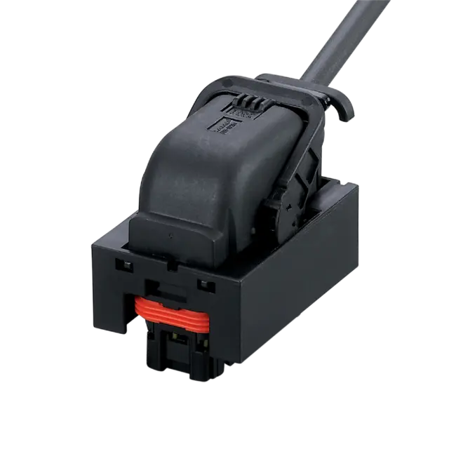 Produktfoto 1 von E70451: Anschlusskabel mit Buchse; 5 m; PVC; Gehäusewerkstoffe PBT-GF20; IP 65