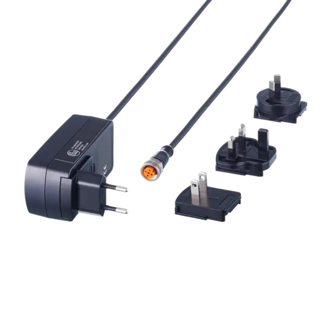 Produktfoto 1 von E80121: Steckernetzteil; Eingangsspannung AC 100...240 V; 93,5 x 46 x 35,8 mm; A
