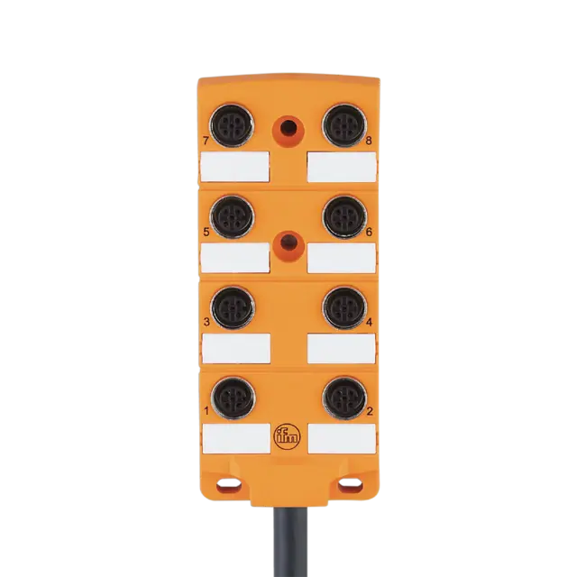 EBT004: Zentralverteiler; M12; 8; 15 m; PVC; Gehäusewerkstoffe Gehäuse: PA; IP 6