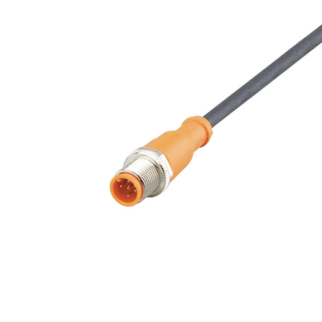 Produktfoto 1 von EVC094: Anschlusskabel mit Stecker; Betriebsspannung < 60 V AC; 2 m; PUR; IP 65;